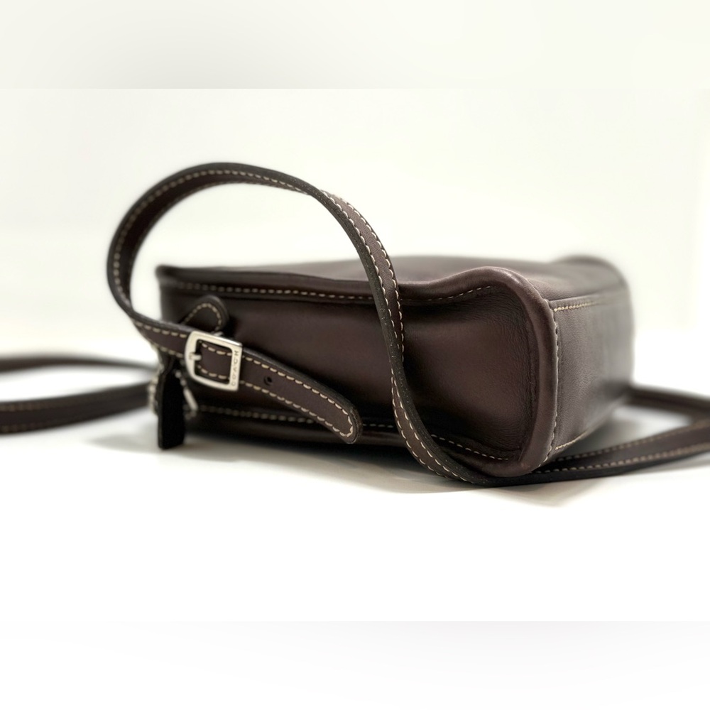 Vintage Coach Bellini 9139 Brown Glove Leather Crossbody Bag Y2K USA Made - Picture 7 of 15